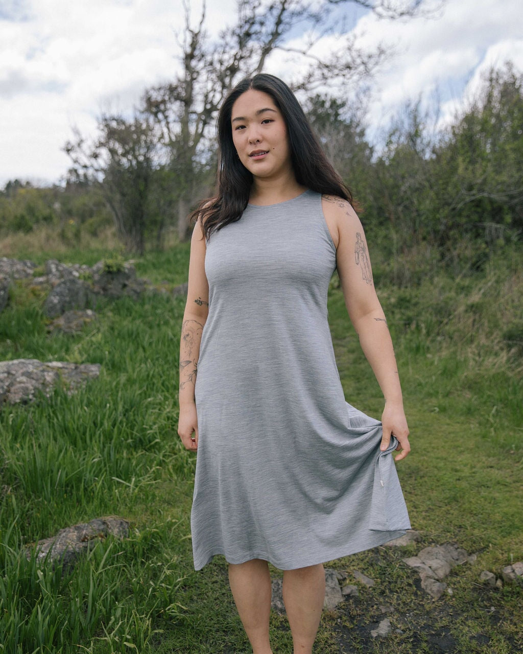 Dress | Esther is wearing size Medium, height 5.5"