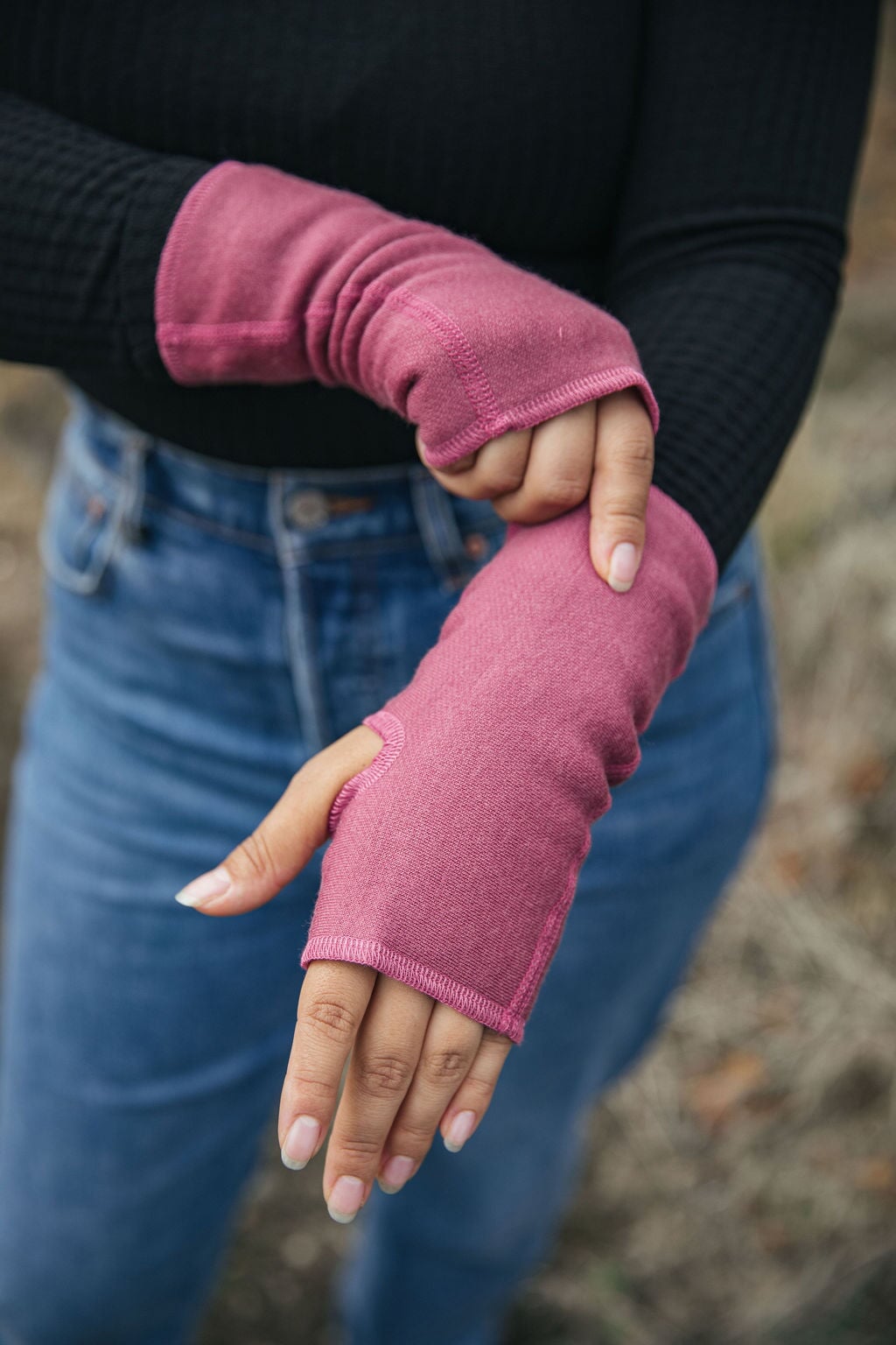 Fingerless Mittens – Simply Merino
