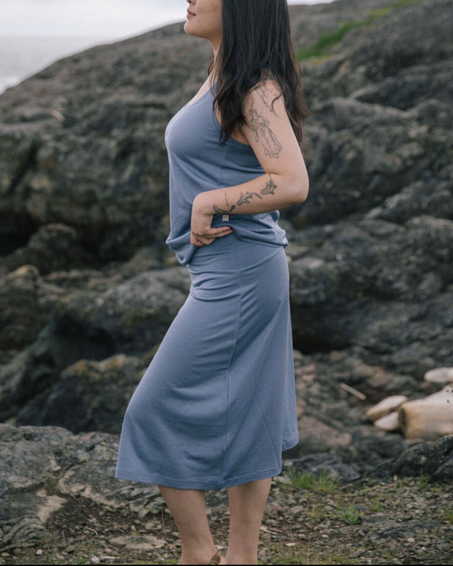 Mid Length Skirt Simply Merino Co