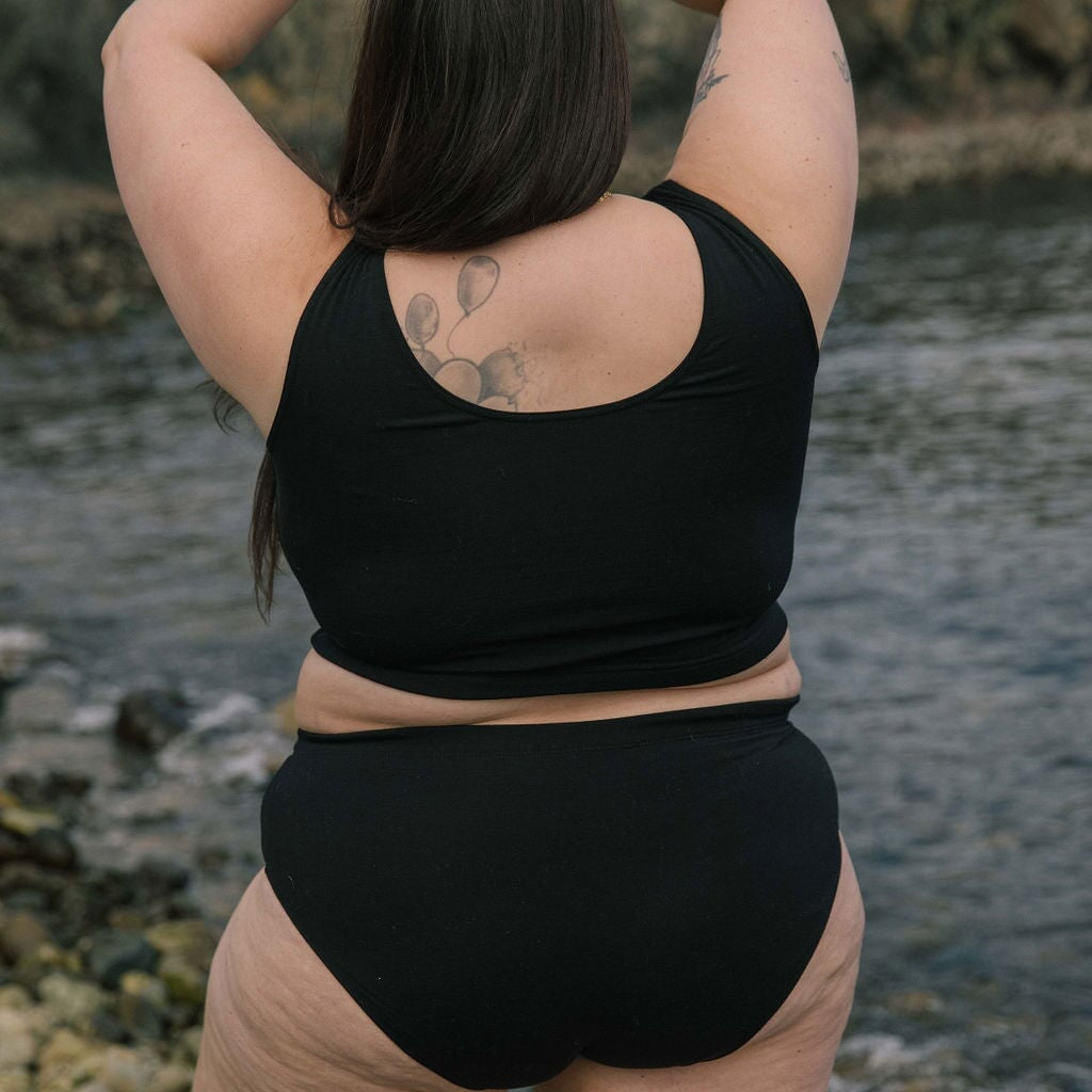 Swim Bottoms | Sybil is wearing size 3XLarge, height is 5.6"