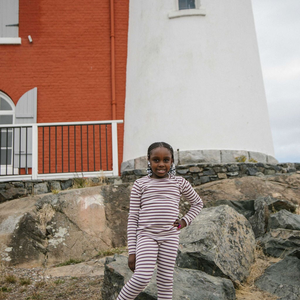 Baby Thermal Bottoms - Stripes - Final Sale
