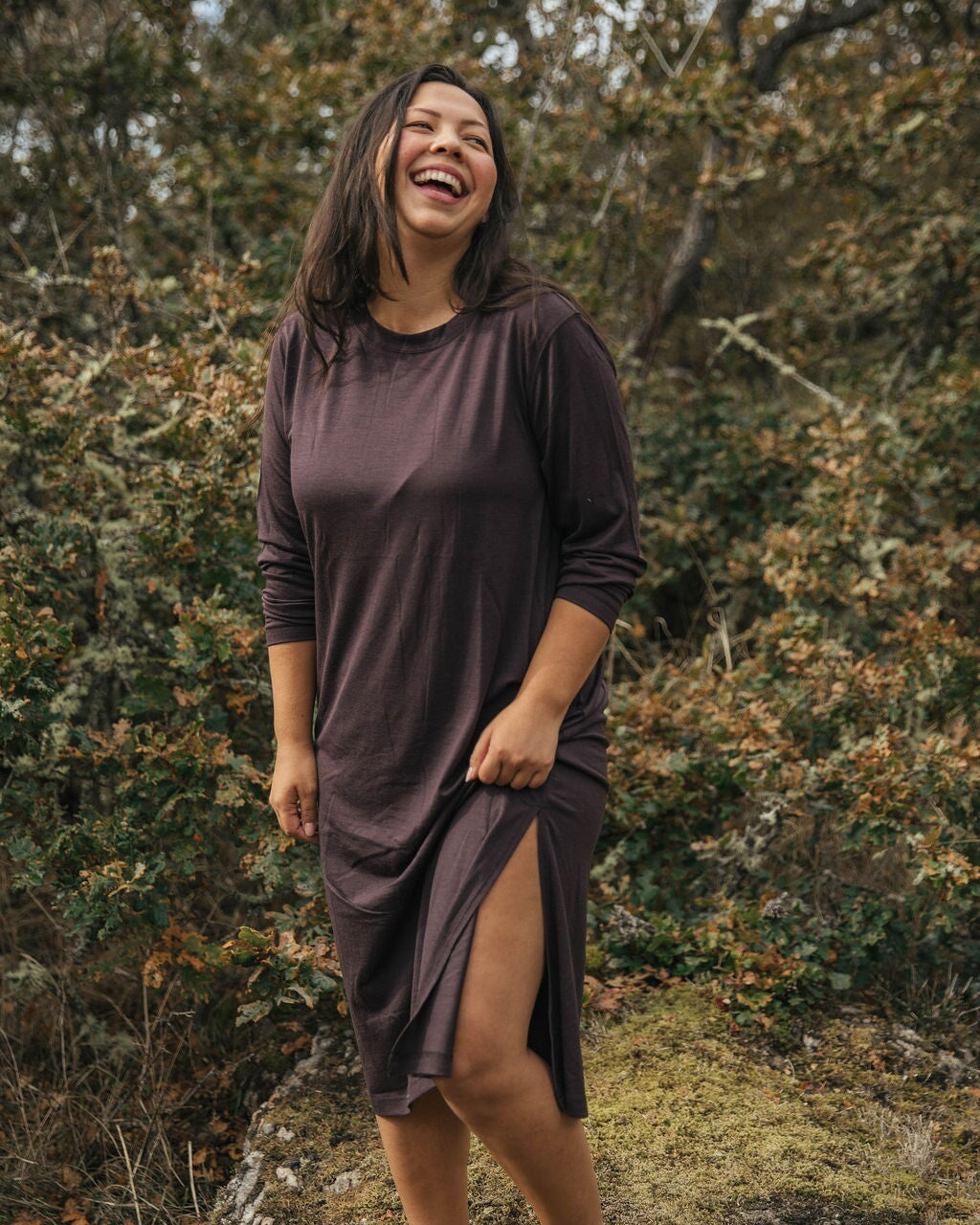 Crew Dress | Hanna is wearing size Medium, height 5.3"