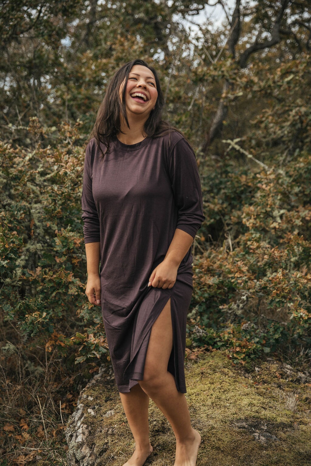 Crew Dress | Hanna is wearing size Medium, height 5.3"