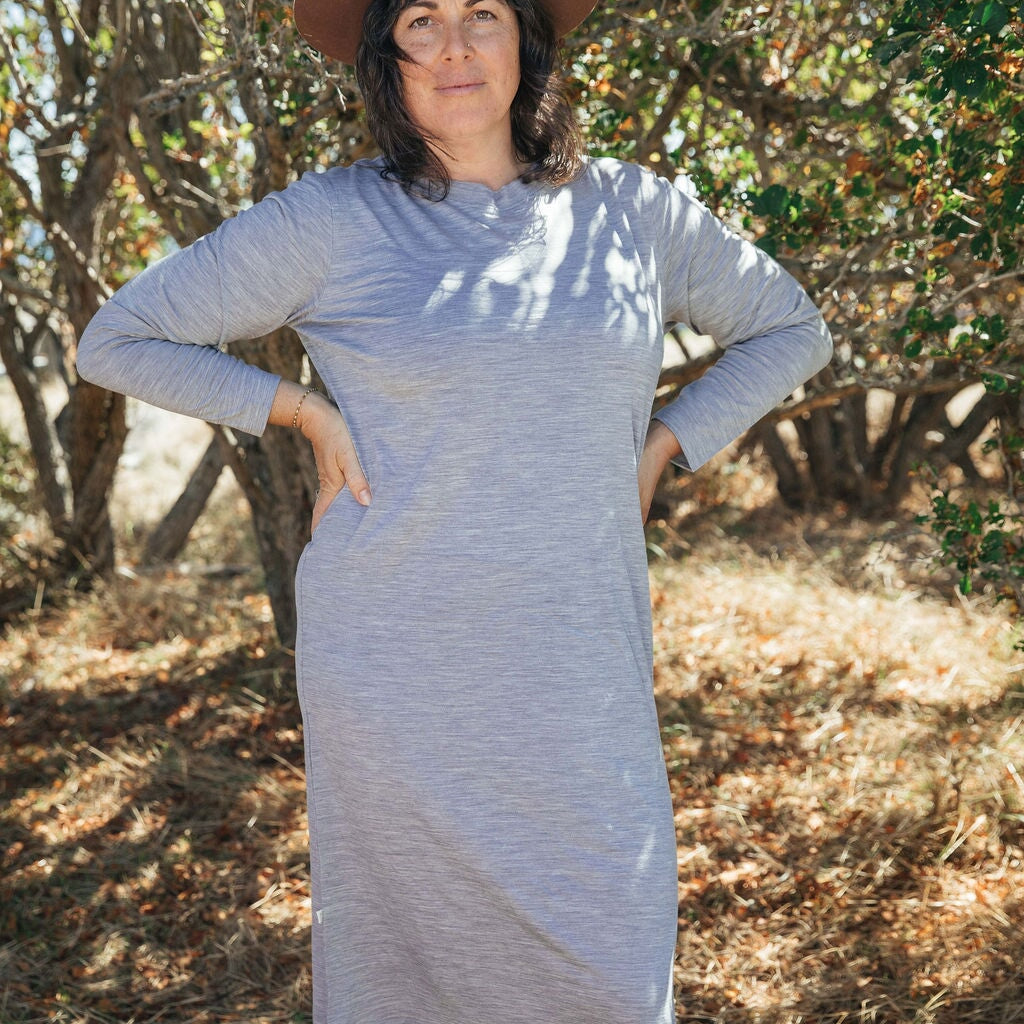 Crew Dress | Norah is wearing size Large, height 5.6"