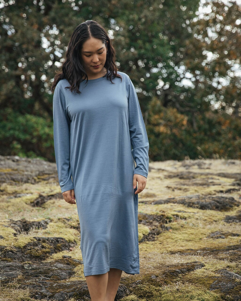 Crew Dress | Esther is wearing size Medium, height 5.5"