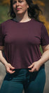 Boxy T-Shirt | Norah is wearing size Large, height 5.6"