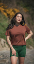 Boxy T-Shirt | Esther is wearing size Medium, height 5.5"
