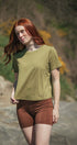 Boxy T-Shirt | Oivia  is wearing size XSmall, height 5.7"