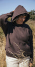Hoodie | Norah is wearing size Medium, height is 5.6"