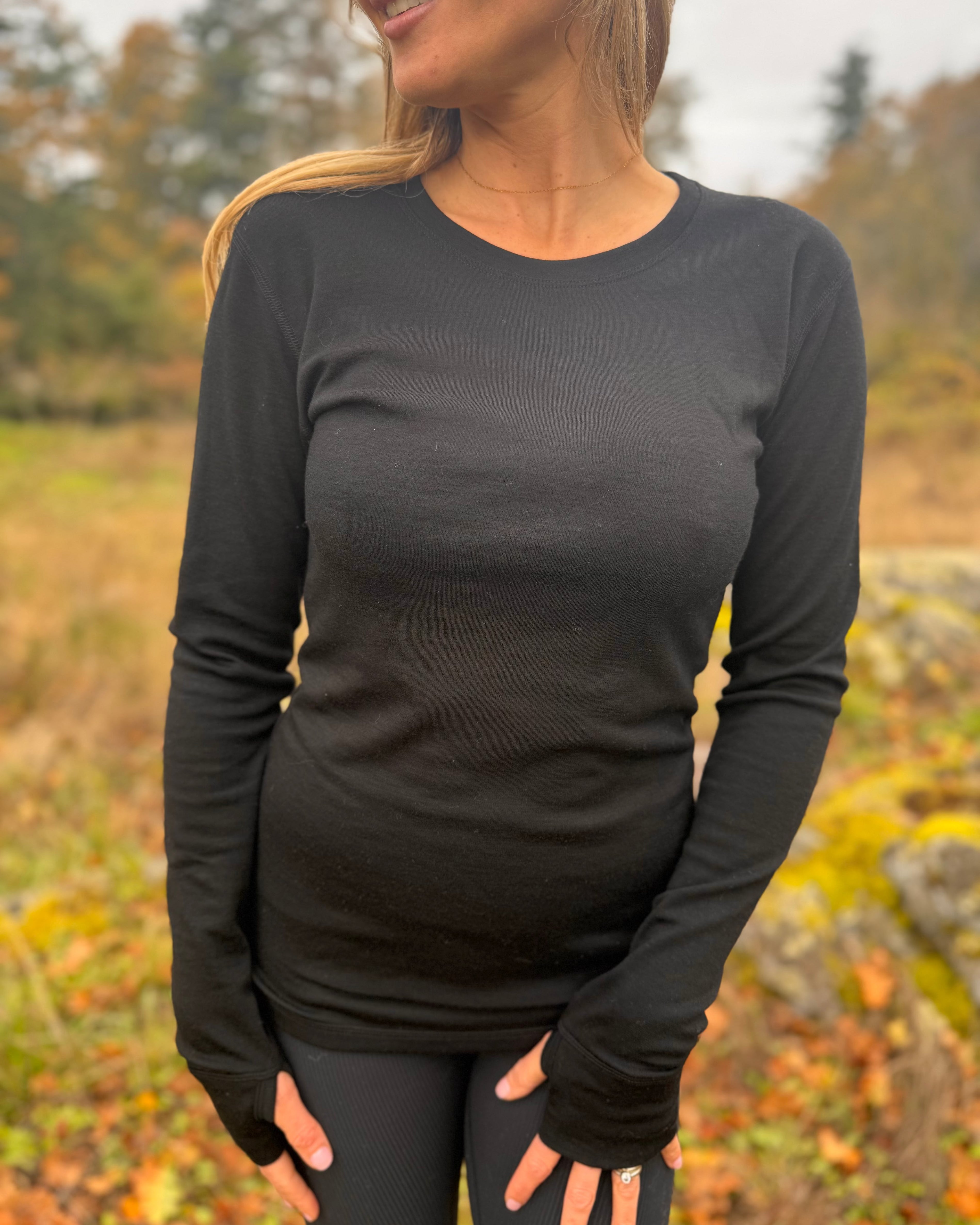 Interlock Top | Model is wearing size Large, height 5.8"