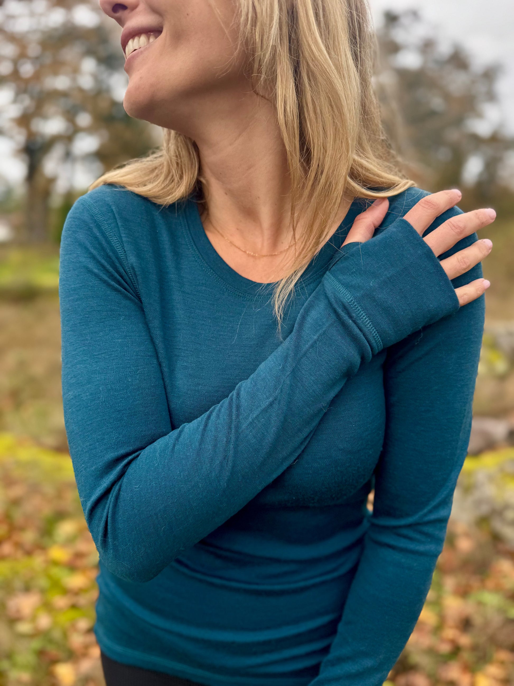 Interlock Top | Model is wearing size Medium, height 5.8"