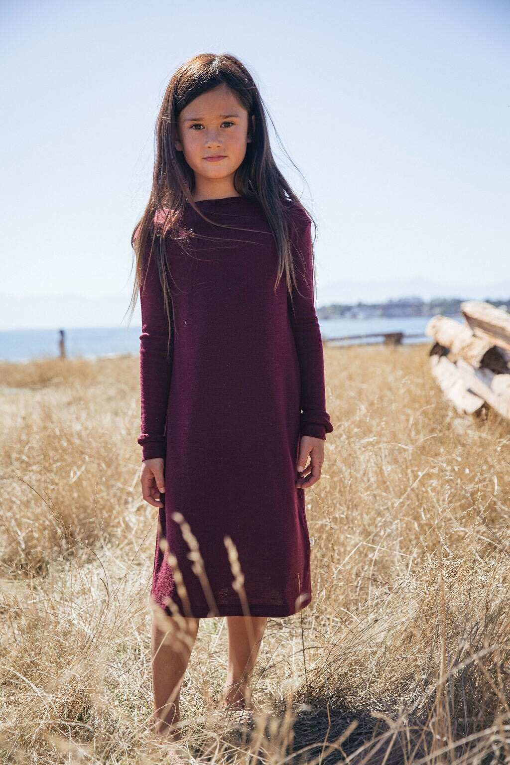 Merino Wool Dress | Simply Merino Clothing Co Eggplant / 4T Merino Wool Dress | Simply Merino Clothing Co Eggplant / 4T