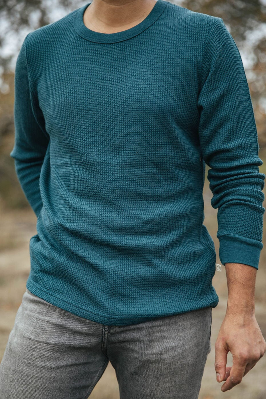 Waffle Top | Model is wearing size Medium