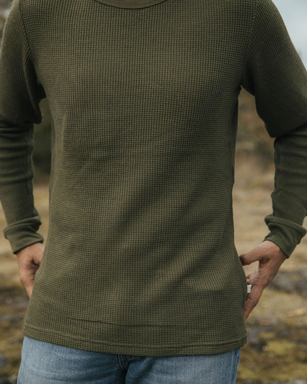 Waffle Top | Model is wearing size Medium