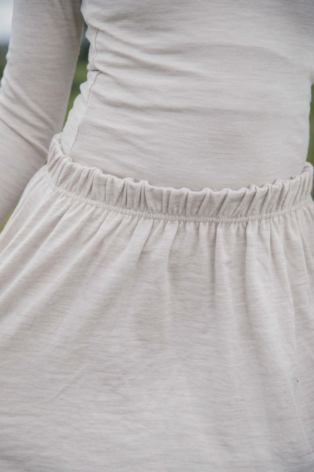 Merino Interlock Maxi Skirt
