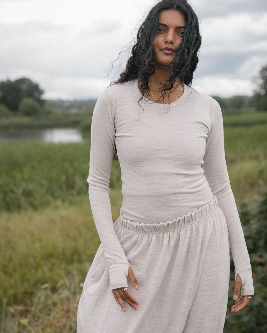 Merino Thermal Top | Model wearing size XSmall, height 5.4"