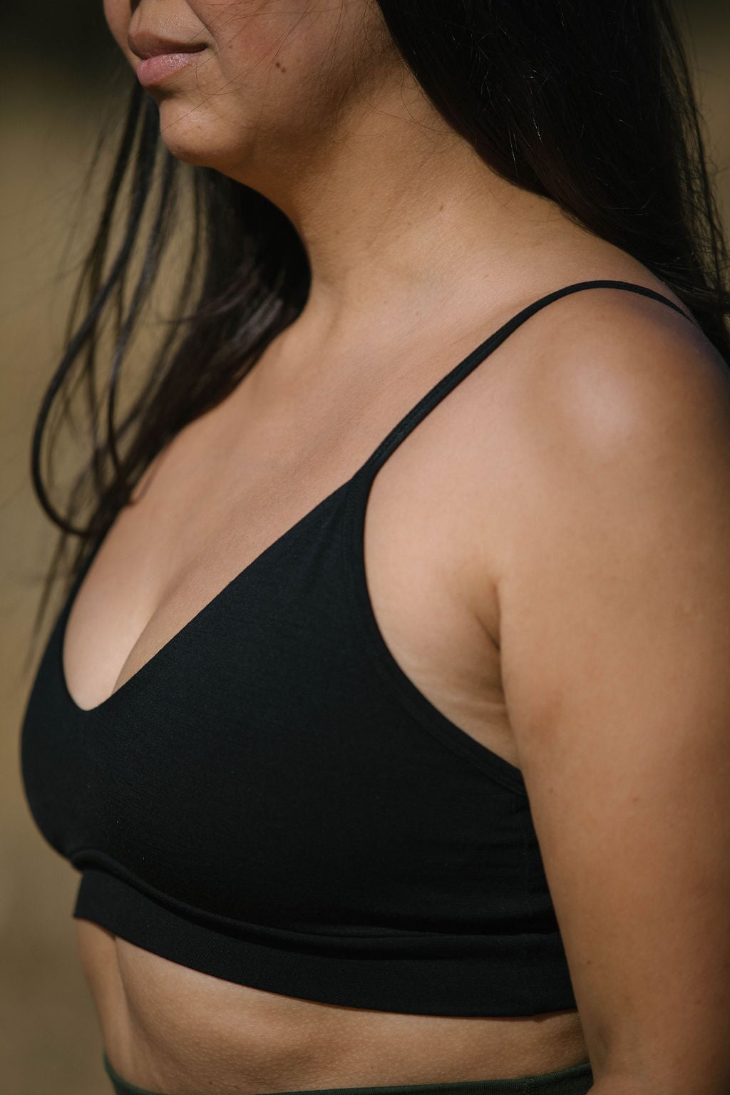 Triangle Bralette | Model wearing size Medium