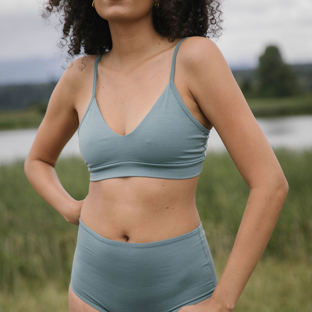 Triangle Bralette | Model wearing size Small