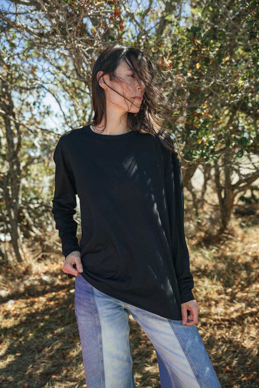 Oversized T | Stela is wearing size XSmall, height 5.7"