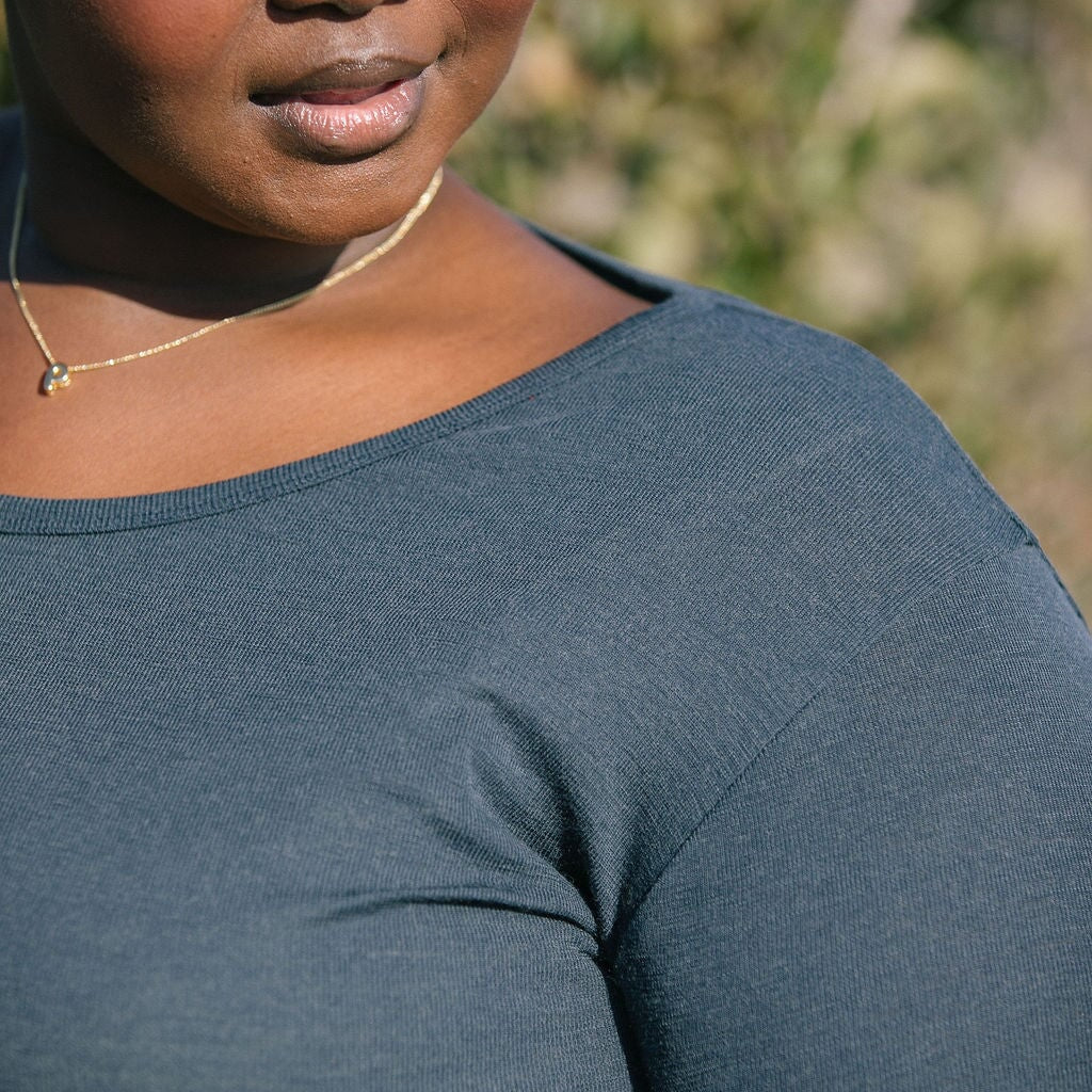 Merino Scoop Top