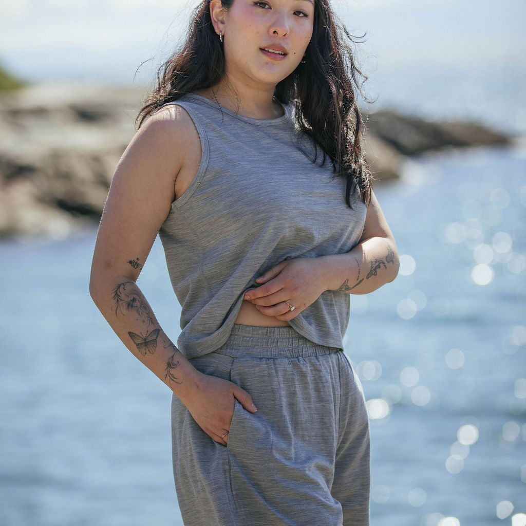 Shorts | Esther is wearing size Medium, height 5.5"