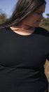 Waffle Top | Sybil is wearing size 3Xlarge, height 5.6"