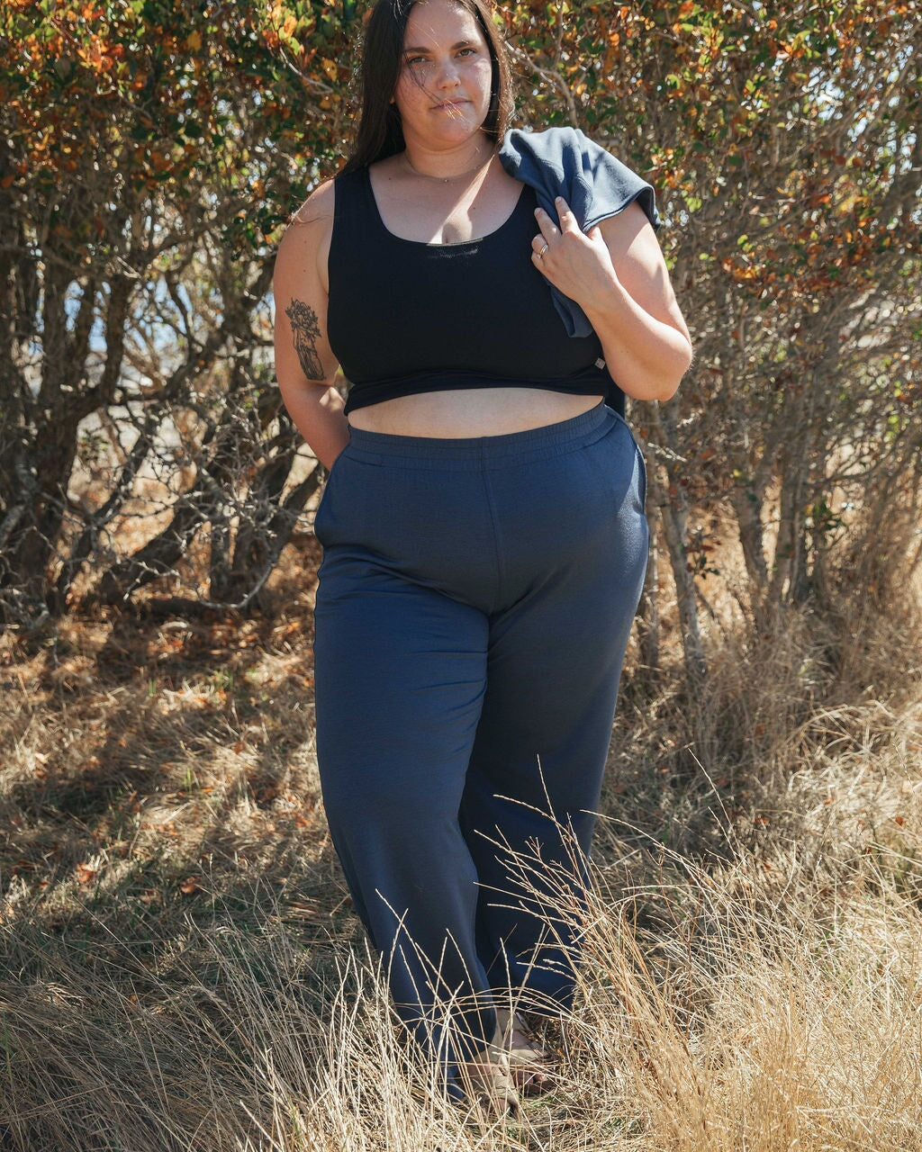 Lounge Pants | Sybil is wearing size 3XLarge, height 5.6"