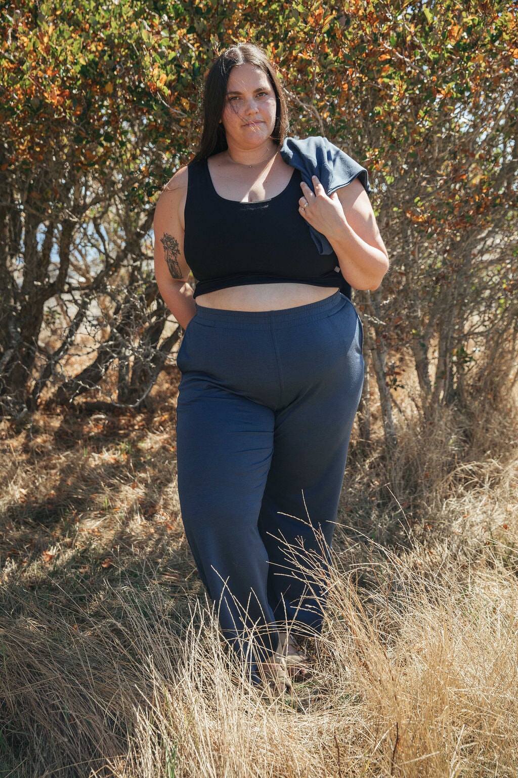 Lounge Pants | Sybil is wearing size 3XLarge, height 5.6"