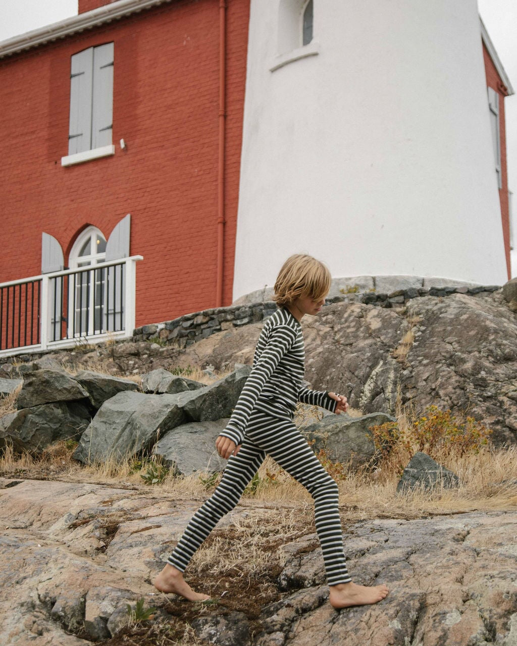 Kids Thermal Bottoms - Stripes
