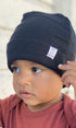 Beanie BABIES Simply Merino Clothing Co XS Newborn BLACK 