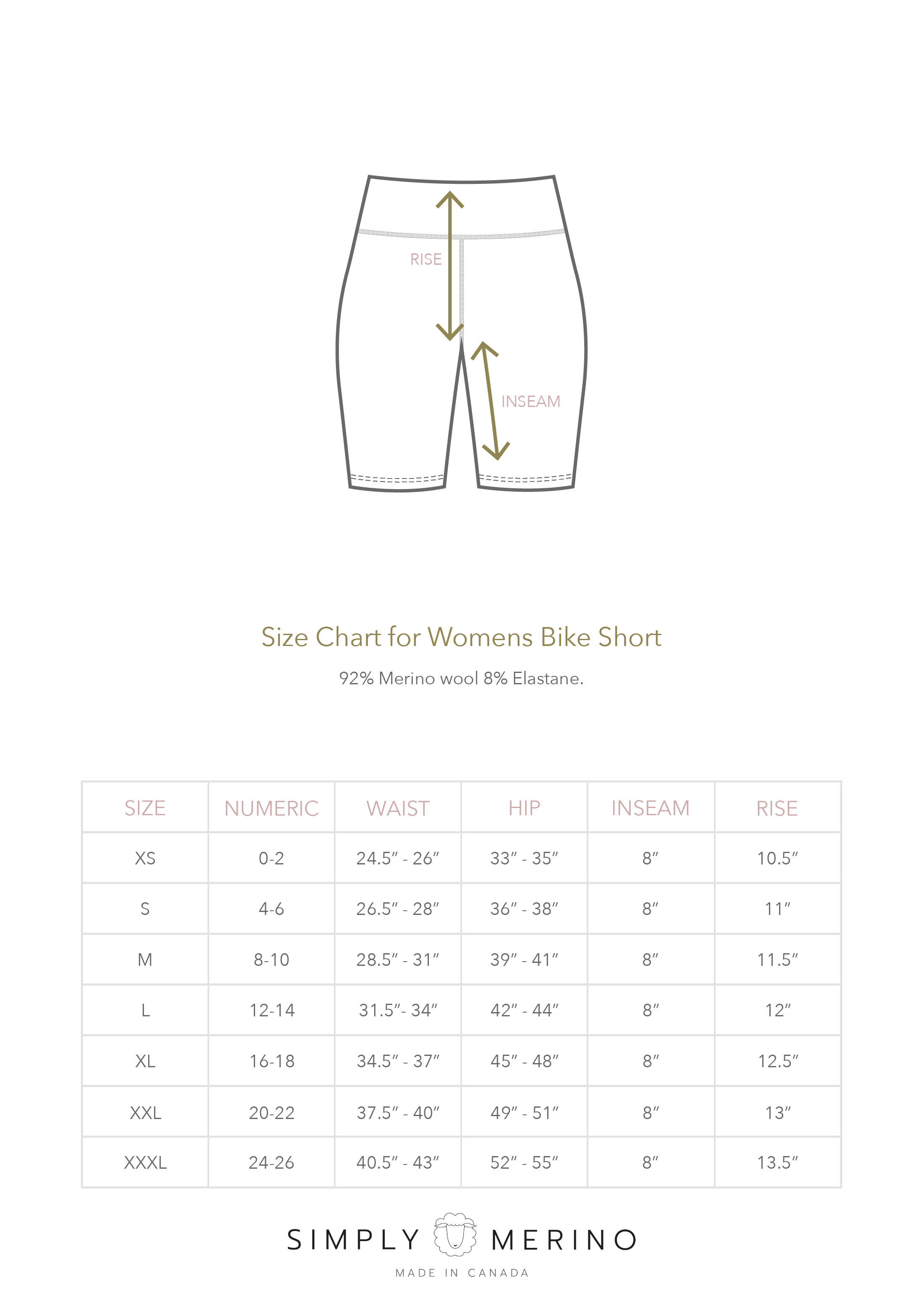 Bike Shorts Simply Merino