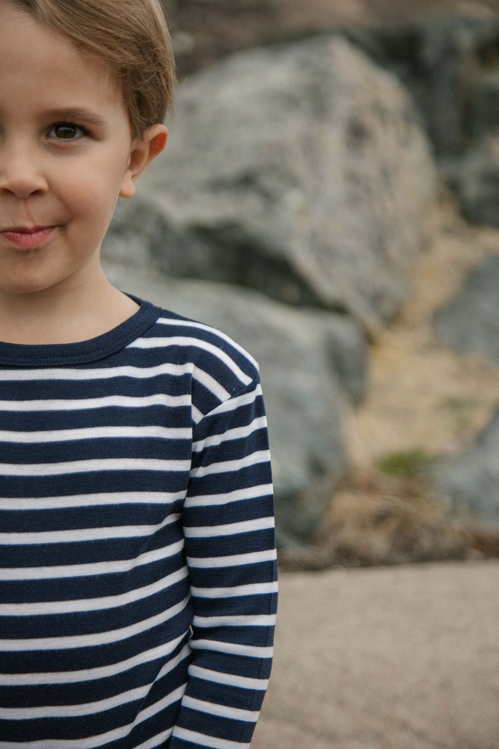striped thermal top