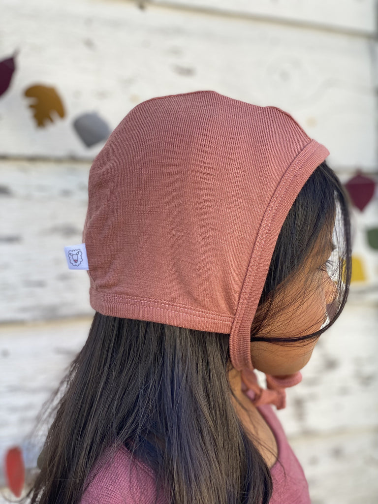 Pilot Hat BABIES Simply Merino Clothing Co XSmall (0-6months) Dusky Rose 