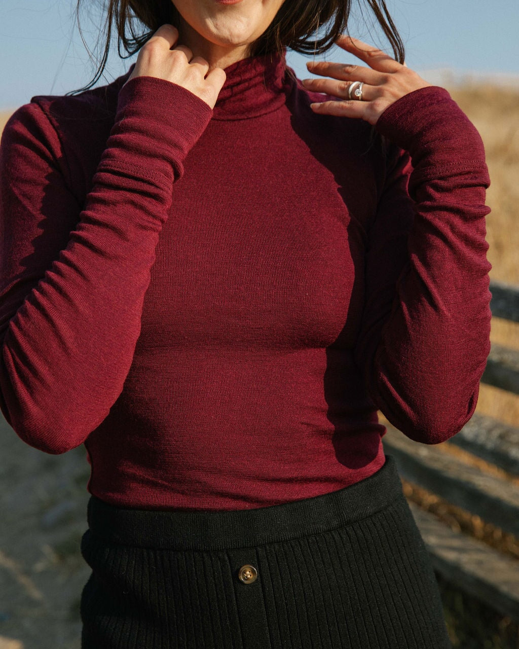 Turtleneck | Claire is wearing XSmall